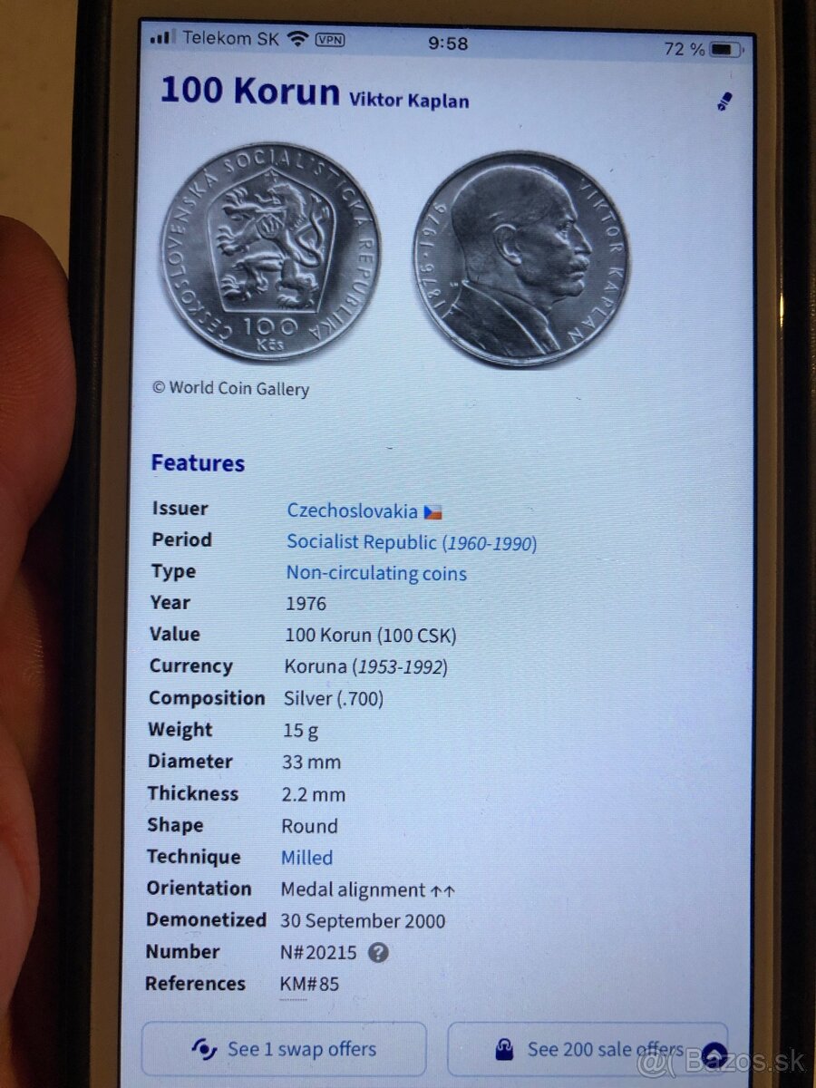 Strieborne mince (1696-1986) - 19