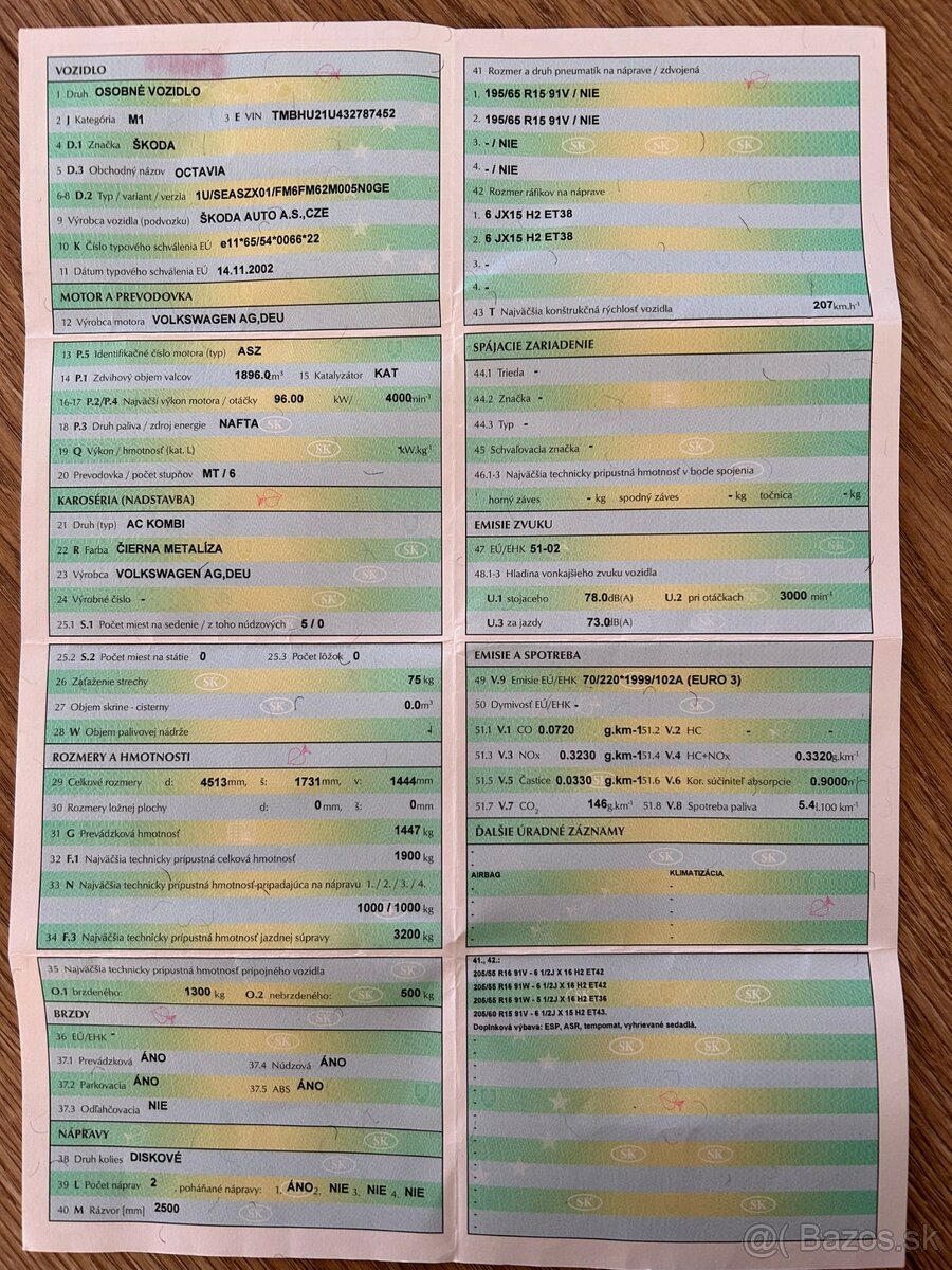 Octavia combi, 96kw 2004 - 19