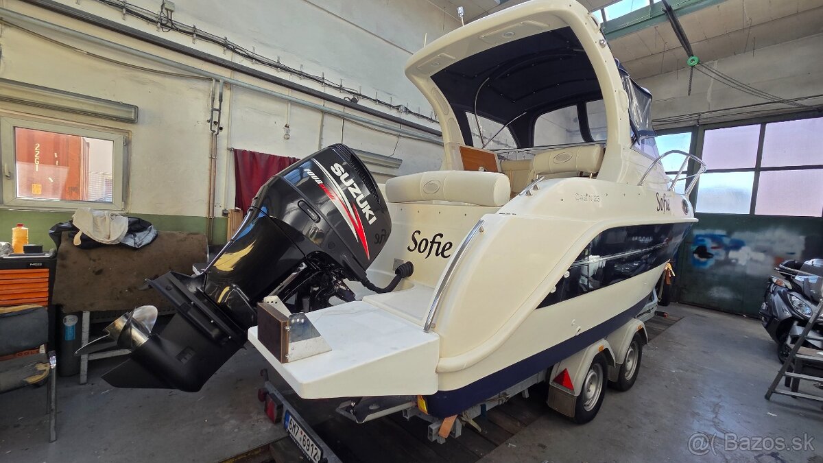 LOĎ ITALMAR, CABIN 23 + motor 225hp + dvouosí vlek - 19