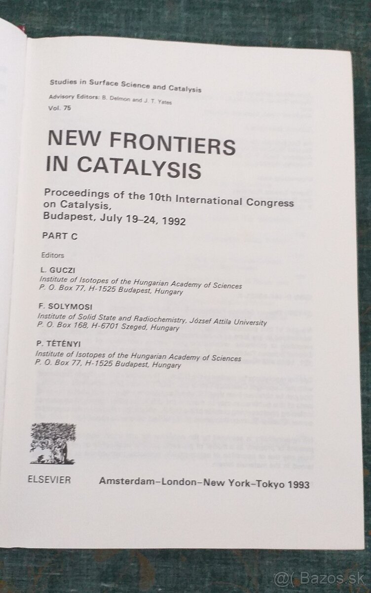 New Frontiers in Catalysis - 3 knihy na predaj - 19