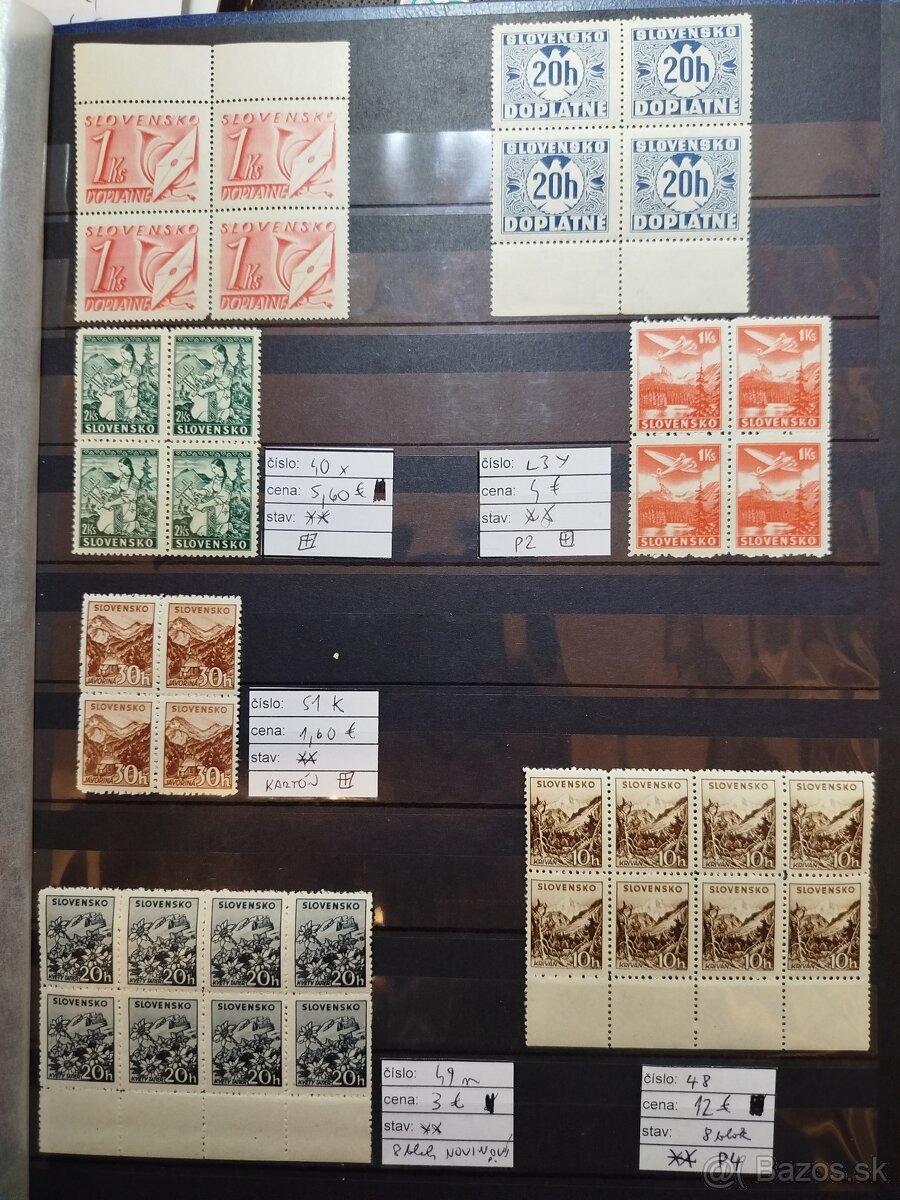 Slovenský štát - partia známok - 19
