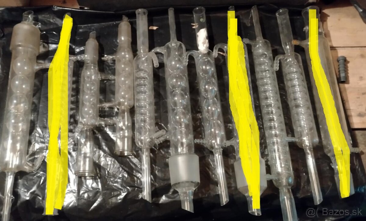 Chemické sklo /výveva vodná / Nástavec extrakčný .... - 19