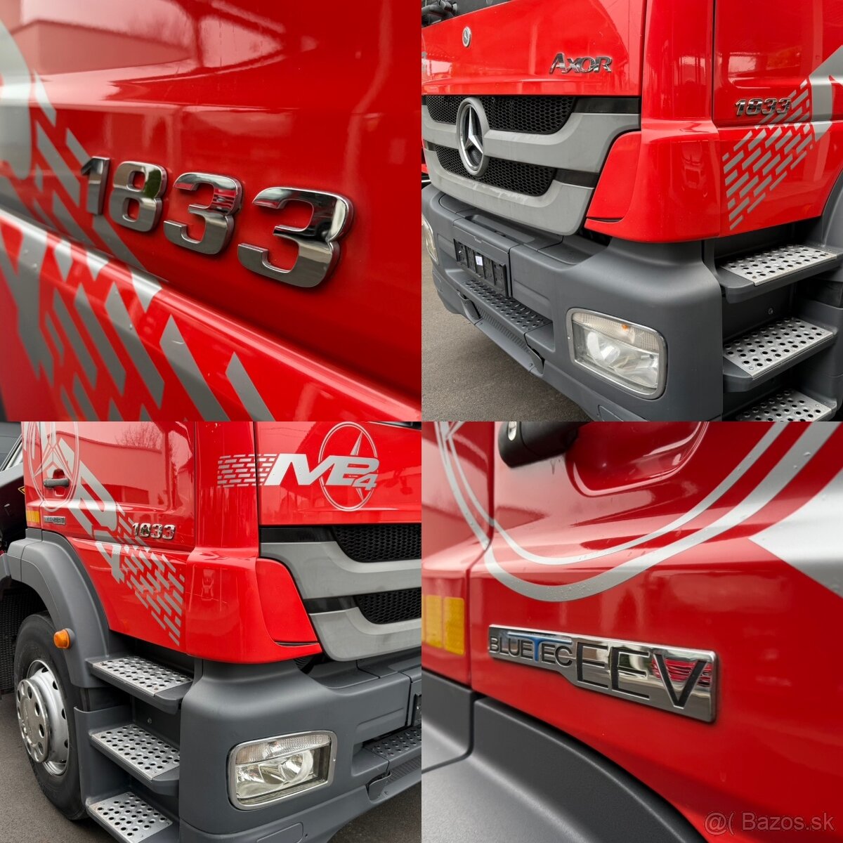 MERCEDES-BENZ AXOR 1833 HÁKOVÝ NOSIČ HYDRAULICKÁ RUKA HIAB - 19