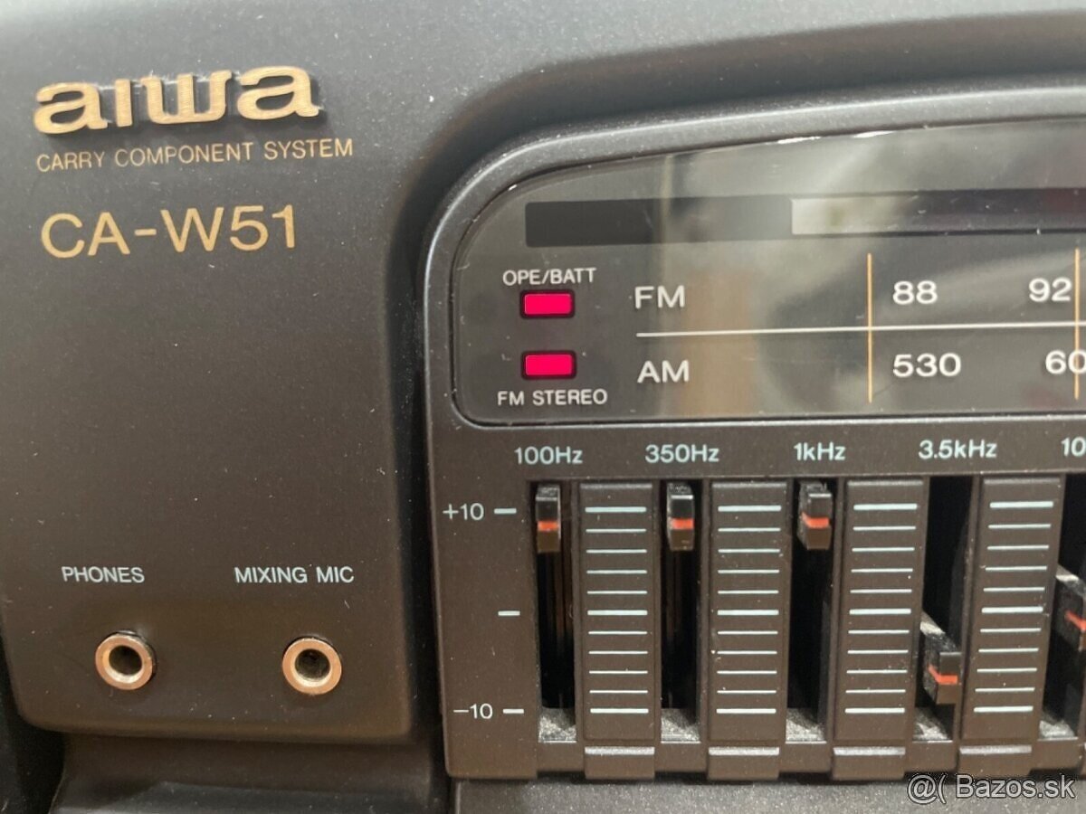 X- BASS dvojkazetový Rádiomagnetofón SHARP SURROUND - 19