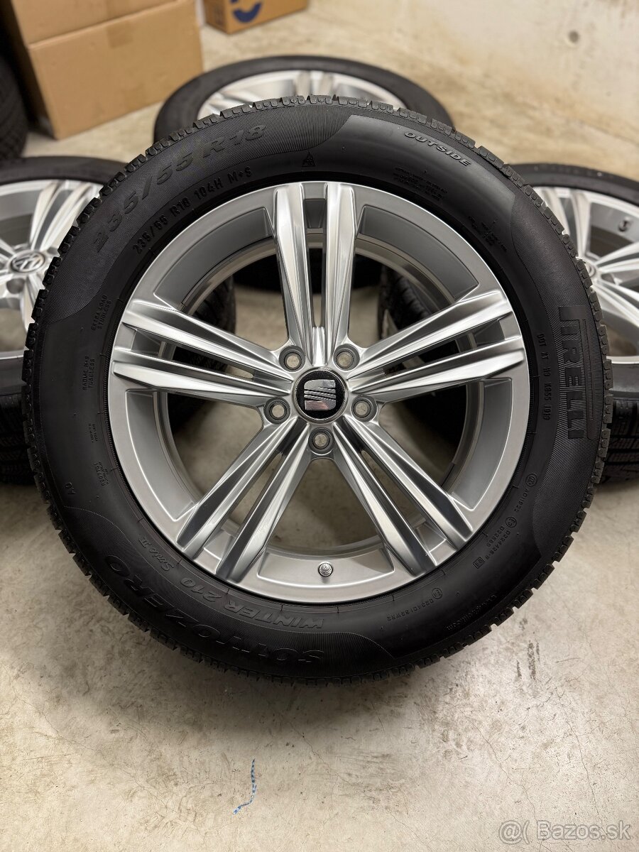 Zimná sada 5x112 R18 , 235/55/18 VW Tiguan Kodiaq VW Sebring - 19
