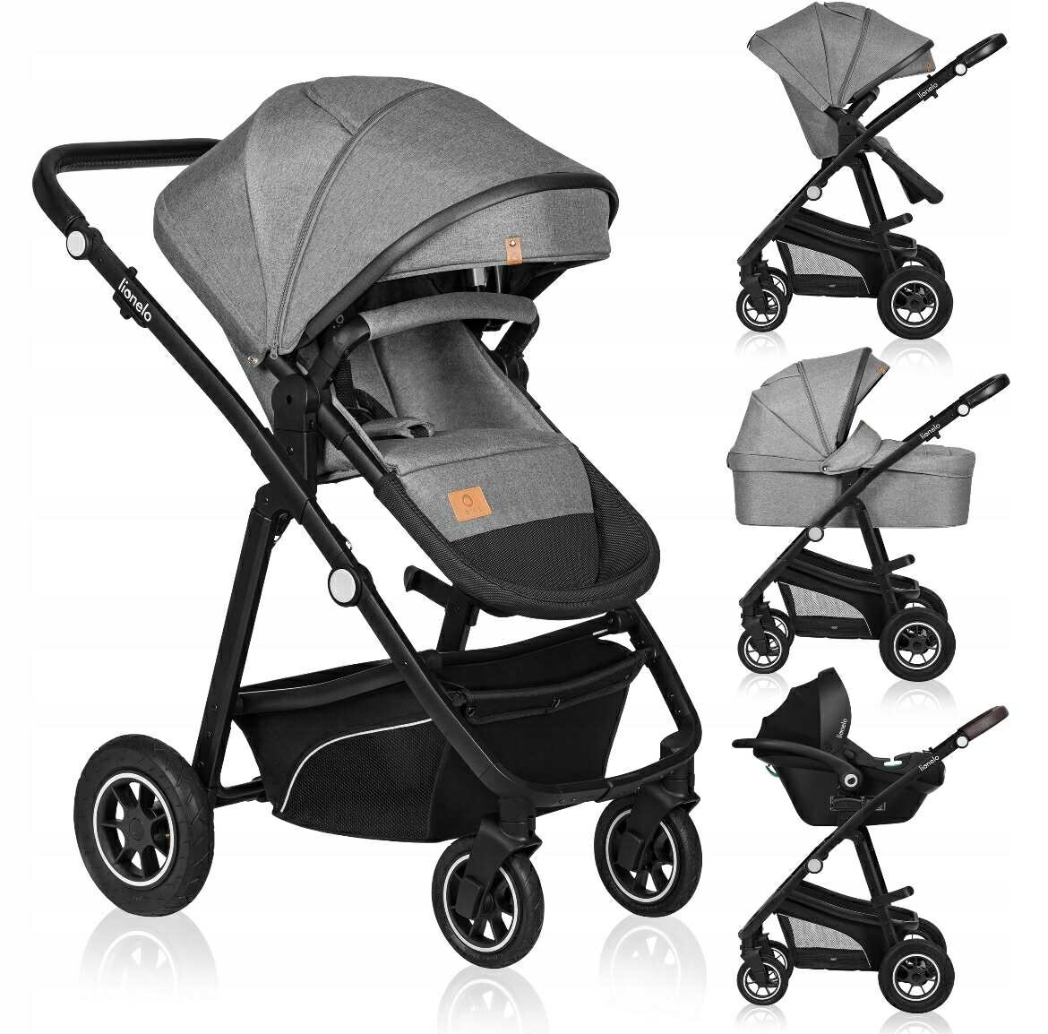 Nový Kočík Lionelo Bianka 3 kombinácia - viac farieb - 19