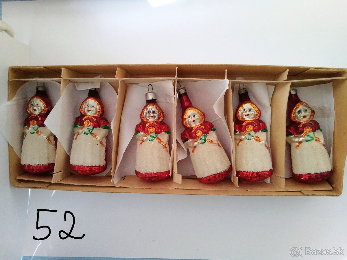 Vánoční ozdoby různé- staré, vianočné ozdoby - 19