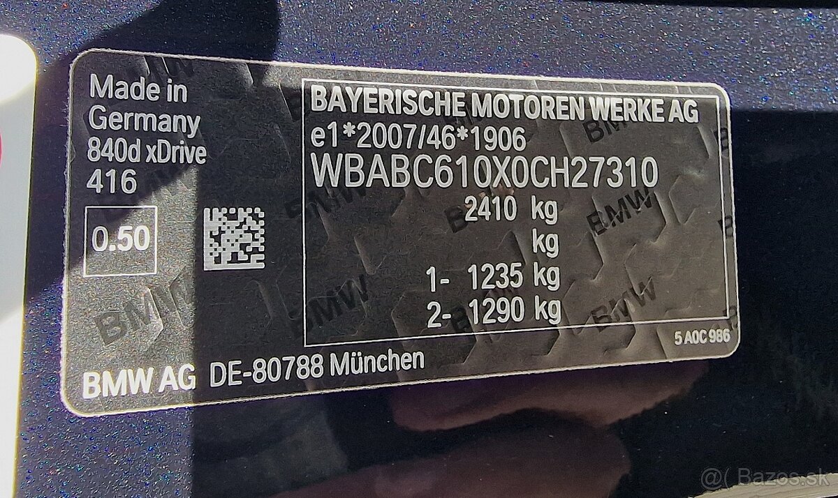 BMW RAD 8 840D XDRIVE M - PACKET - 19