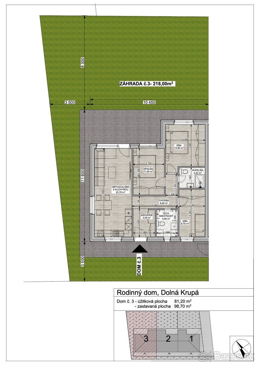 Na predaj 4i RD v radovej zástavbe, 218m2 pozemok - 19