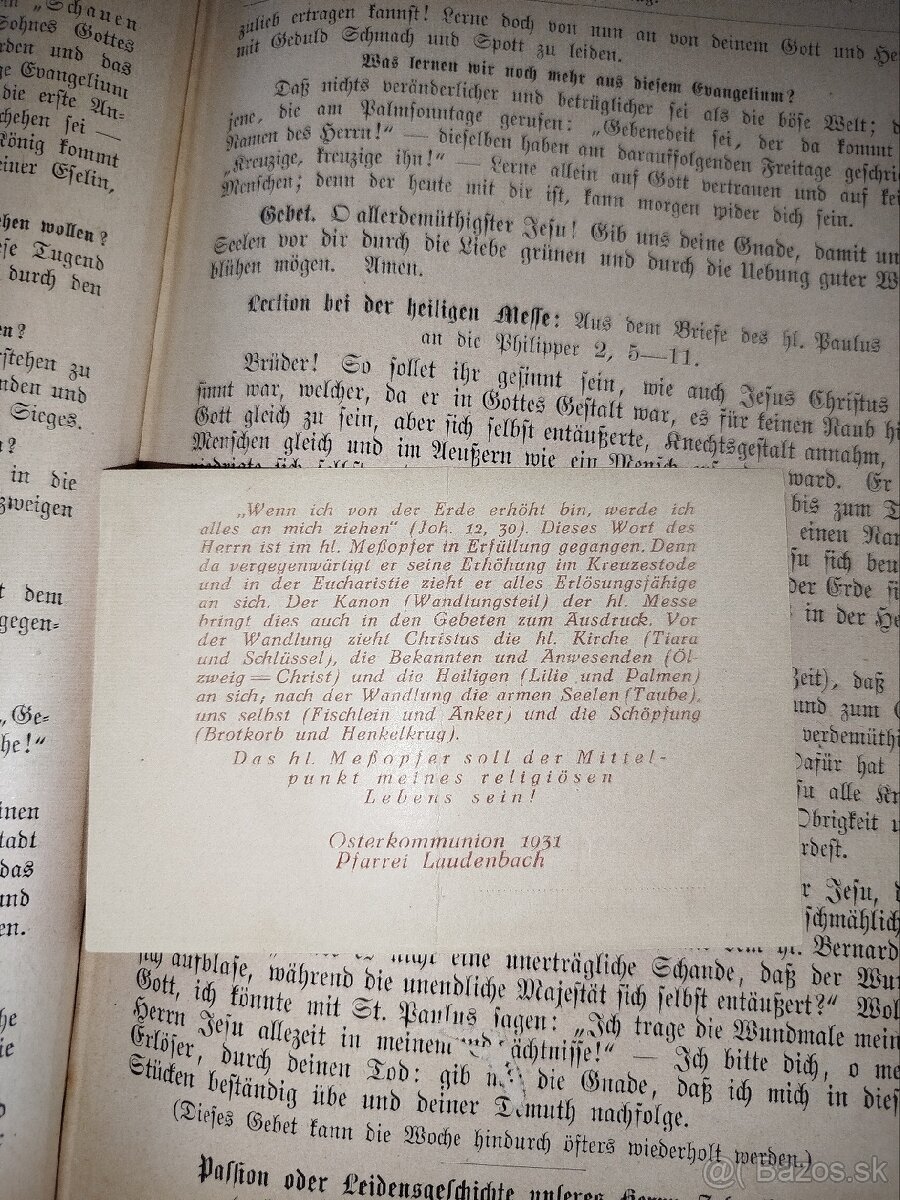 Stara kniha Leonhard Goffine z roku 1921 - 19