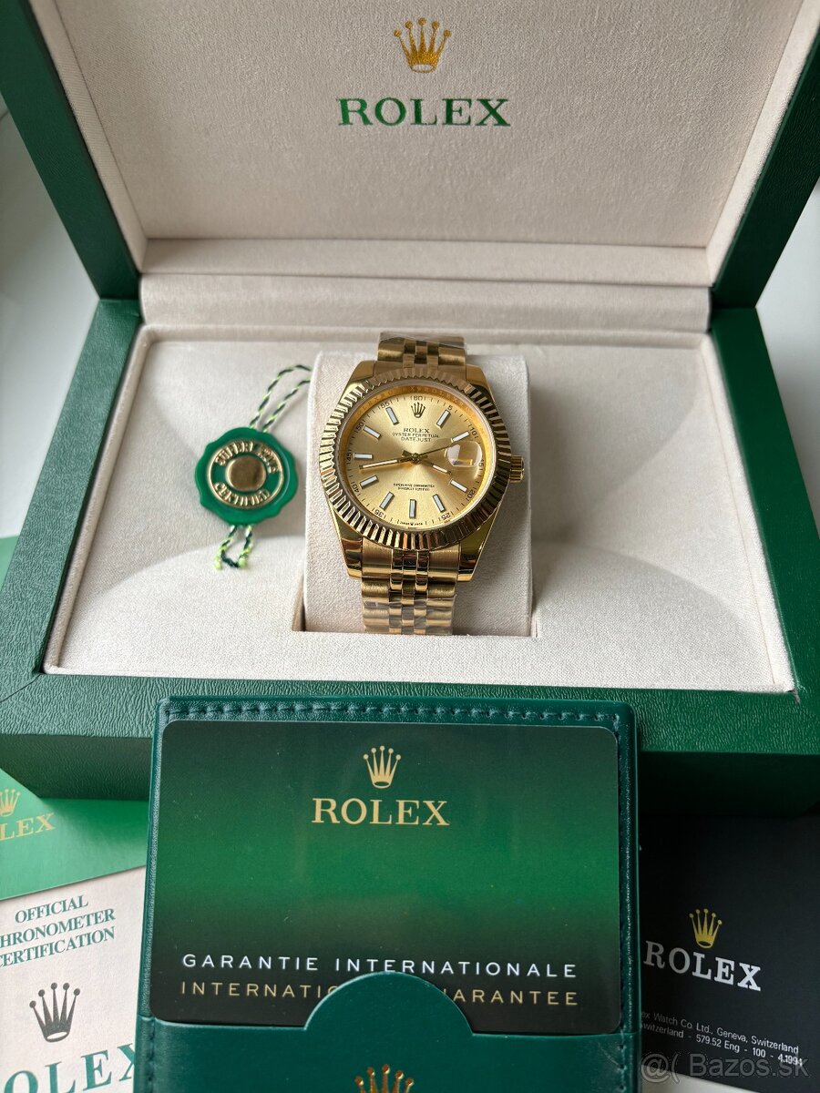 Rolex Datejust Full Gold, Nové, 40mm - 19