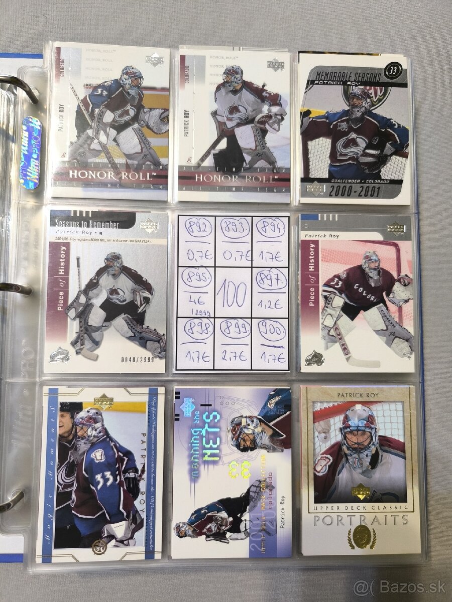 Hokejové kartičky - Patrick Roy 4 - 19
