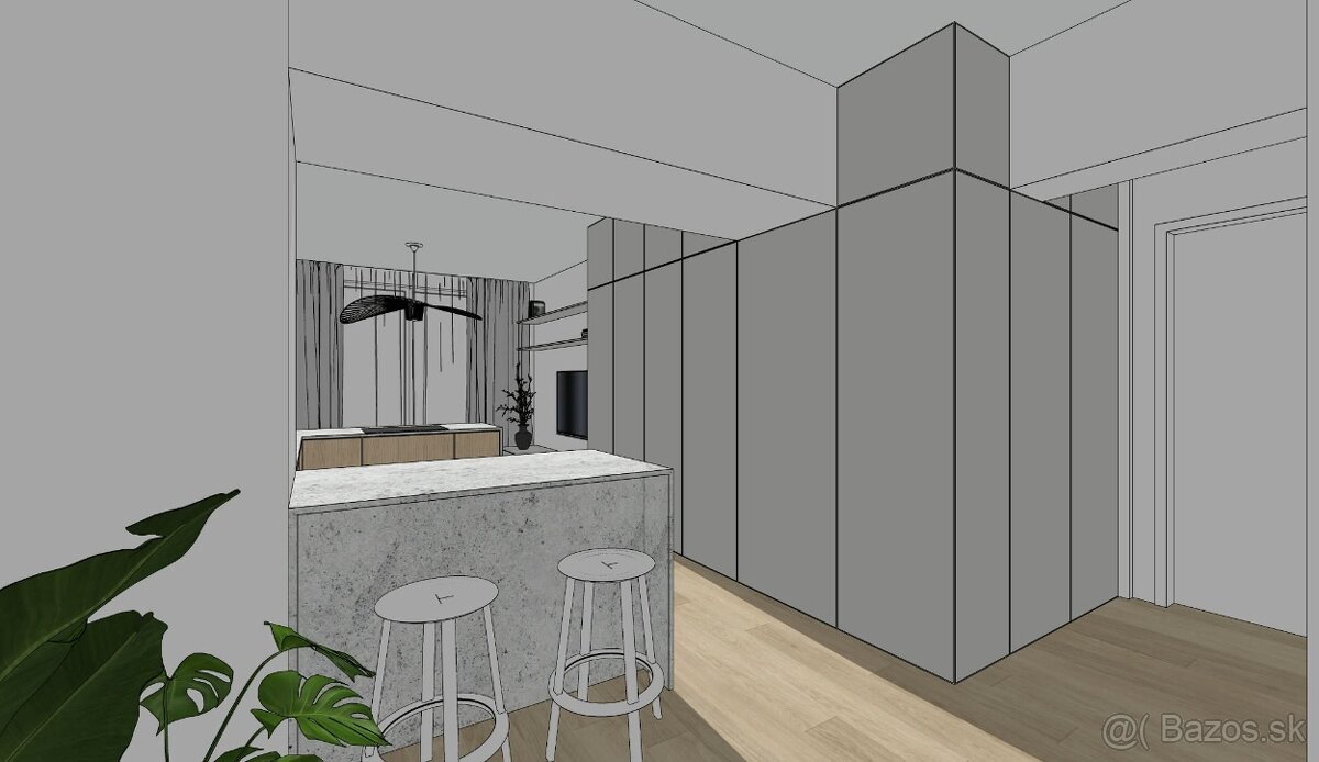 1-izbový byt Bratislava - NIVY - ul Budovateľská - 19