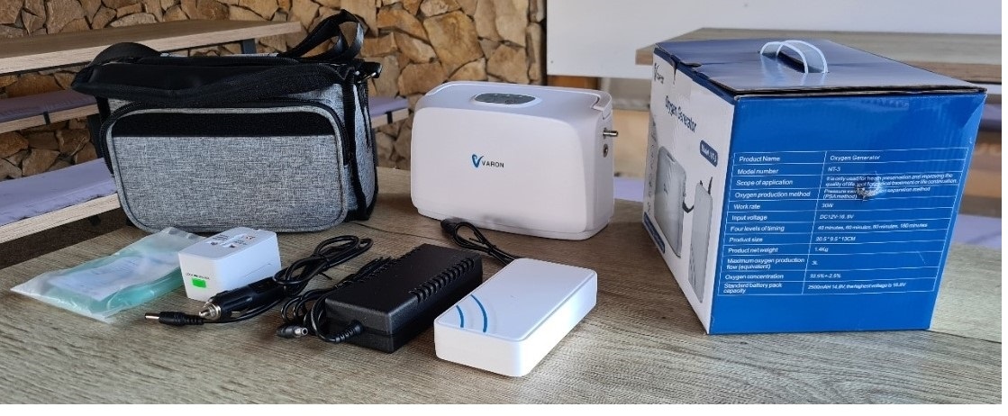 Predám prenosný kyslíkový pristroj s batériou - 19