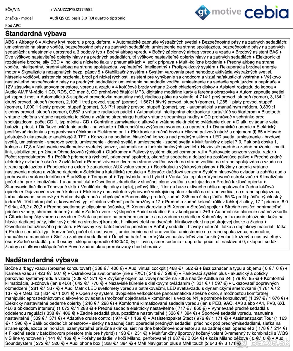 💥 AUDI Q5 3.0 TDI QUATTRO | 210kW | 2018 | Akontácia od 0% - 19