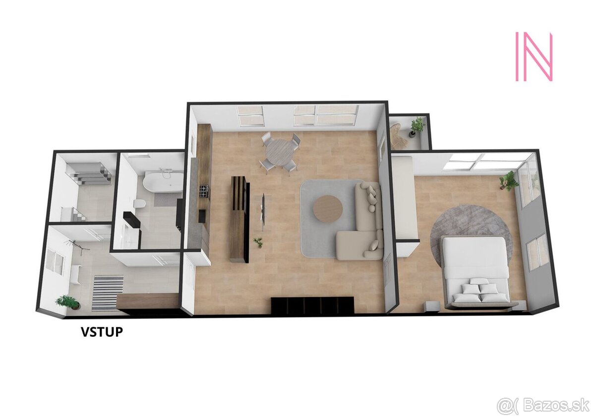 REZERVOVANÉ - 2 izbový byt v centre Senca - 60,82 m2 - 19