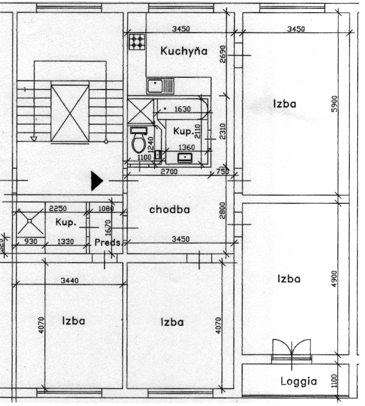 Poprad - Allendeho, 4 izb. byt, s výhľadom na Tatry, 104 m2 - 19