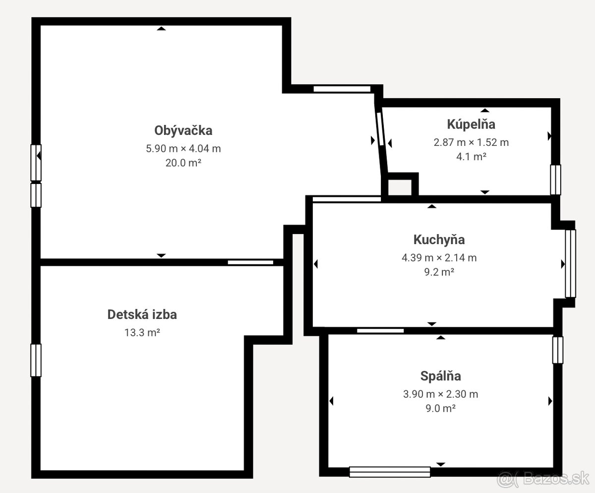 3-izb. byt - Topoľčany - 19
