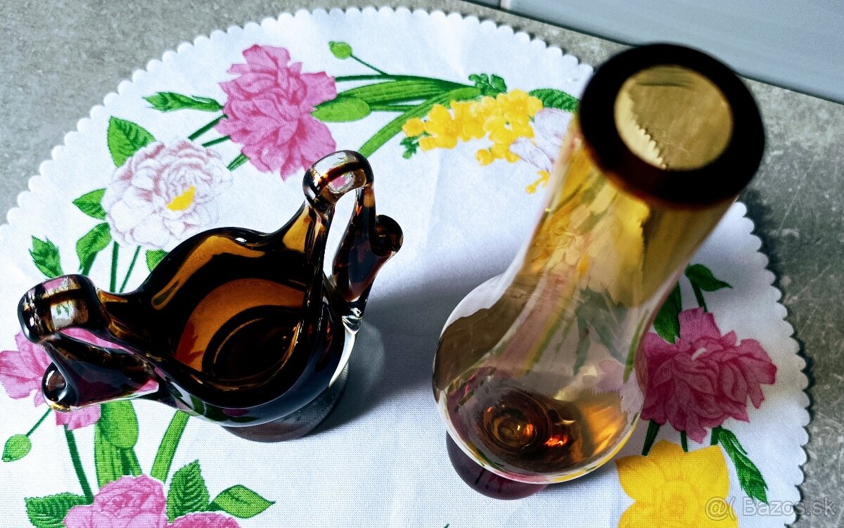 Hutné sklo - misy , váza - 19