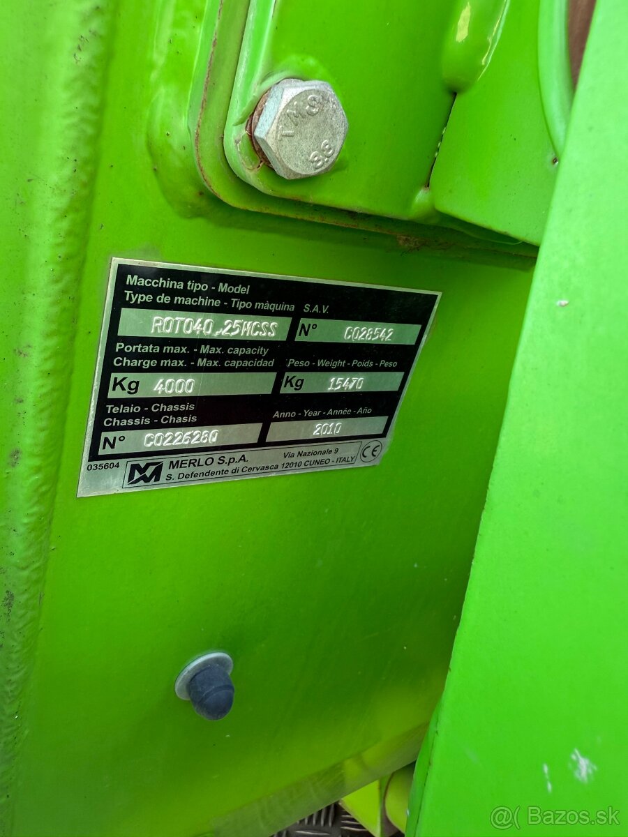 Ponúkam teleskopický Manipulátor Merlo 40.25MCSS - 19