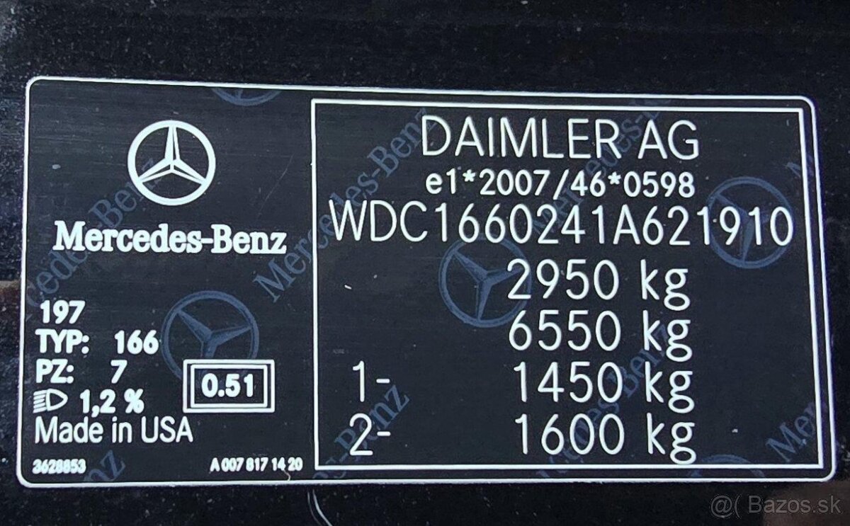 Mercedes-Benz GLE SUV 350d 4matic A/T, Mesačne: 475€ - 19