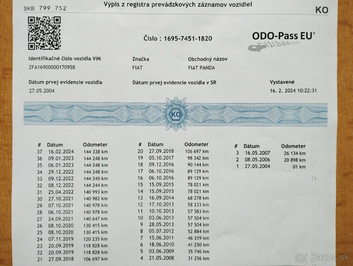 Fiat Panda 1,1-40kw r.v.5/2004 - 19
