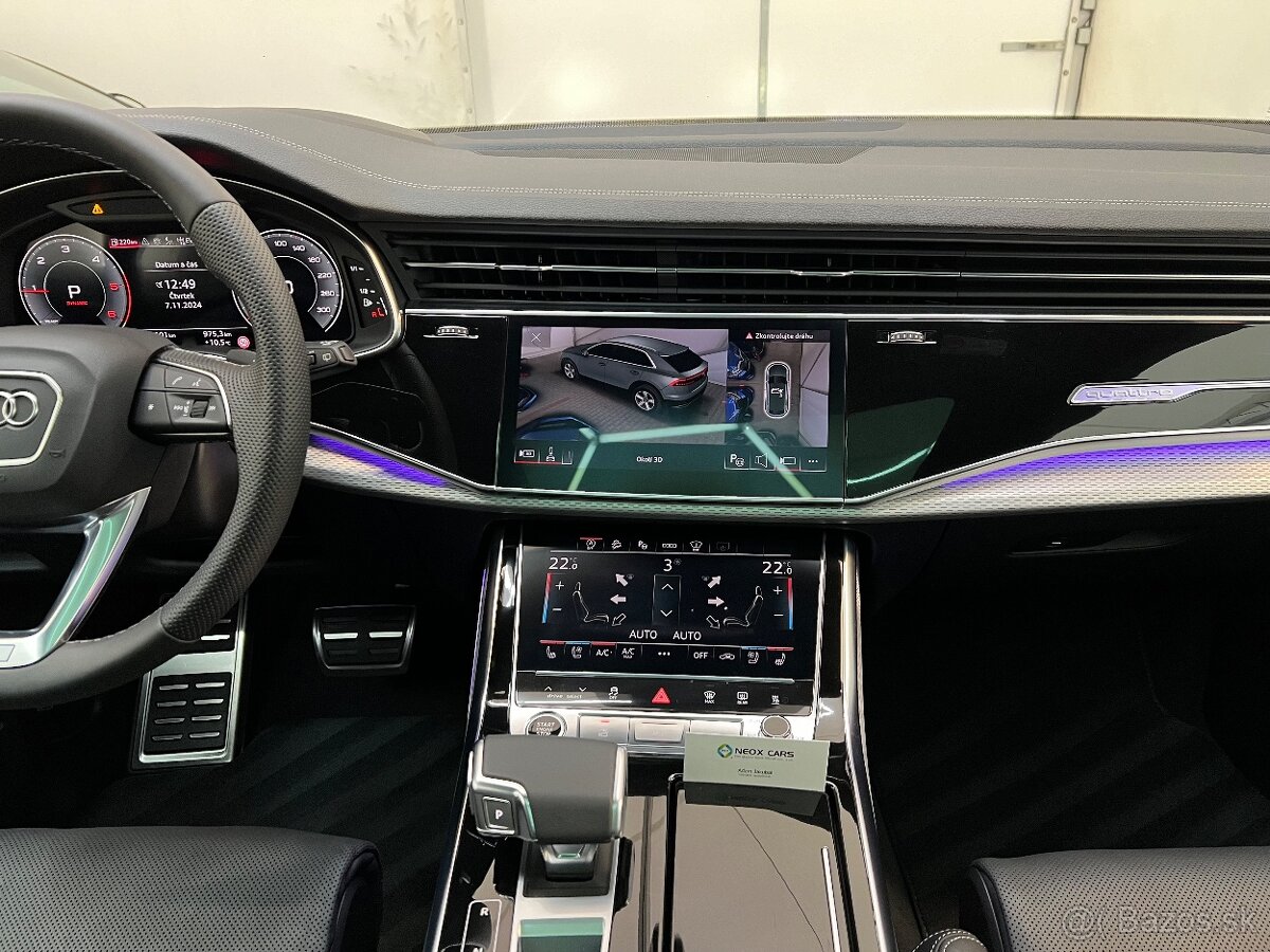 Audi Q8 50TDi,210kW,Quattro,SlineLaserTažnéVzduchWebastoNOVÁ - 19