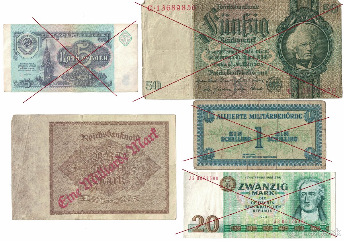 Zbierka bankoviek - po 3 eura (doplnené) - 19