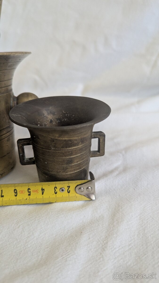 Predám 2 mosadzné mažiare - 19