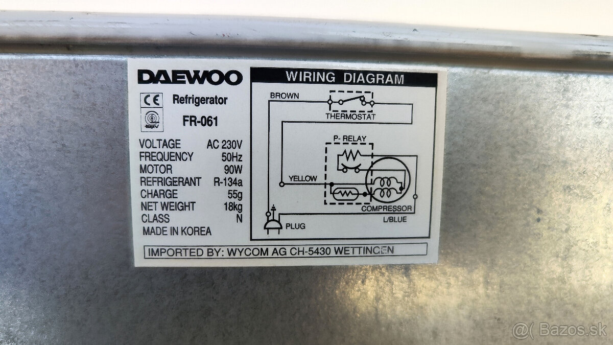 Mini chladnička Daewoo FR-061 - 19