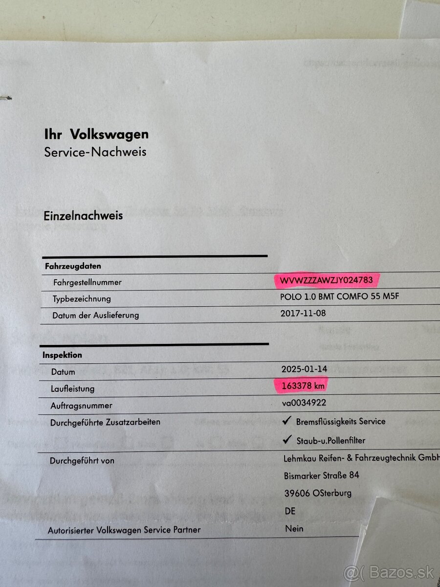 Volkswagen Polo 1,0 - 19