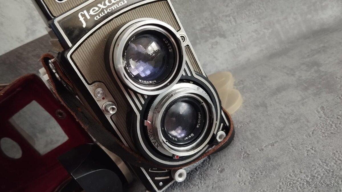 Starý fotoaparát Flexaret VI automat s brašnou, KRABICI aj. - 19