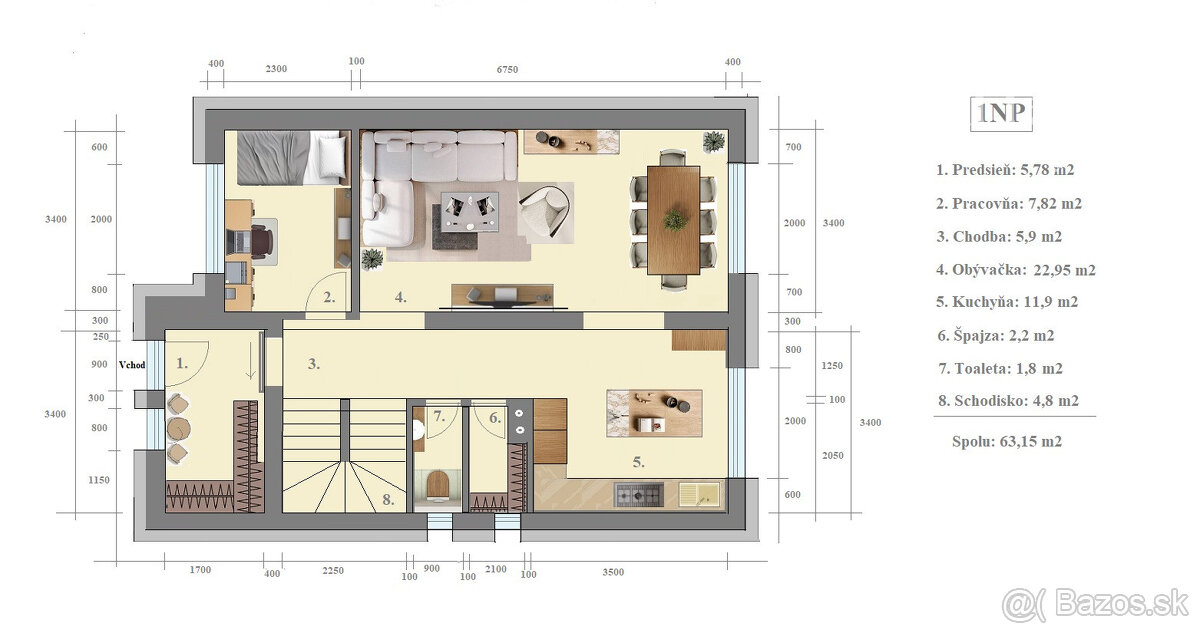 5 izb.RD+4 ár.pozemok, nová kvalitná rek.,Jazdecká ul, Sever - 19