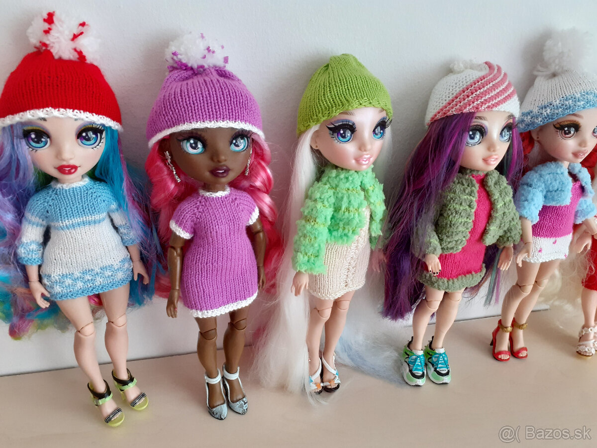 Kožuchy šaty pre bábiky Rainbow high barbie čiapky - 19