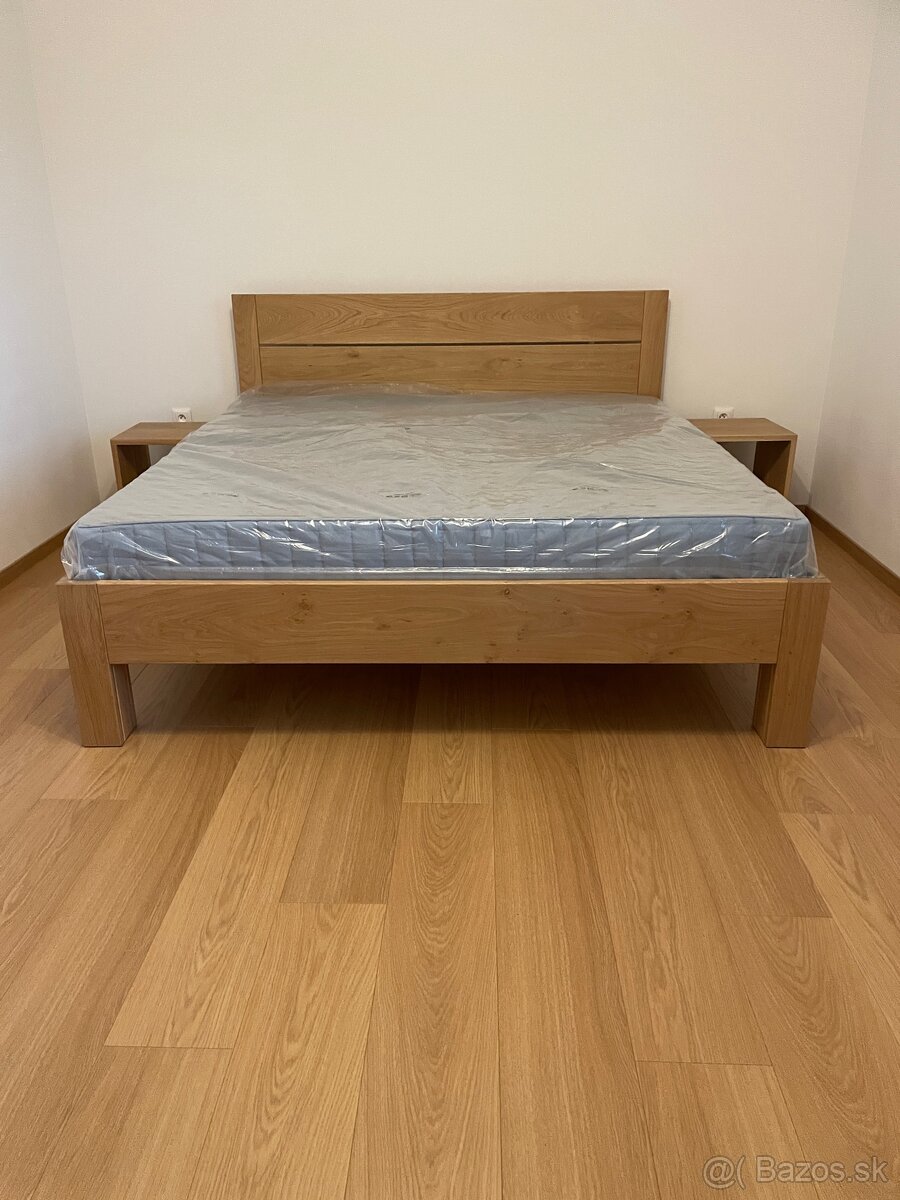 Dubová posteľ z masívu - 19