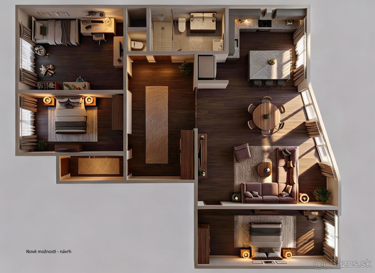 🏡Predaj: Priestranný 5-izbový byt 130m², terasa, Bratislava - 19