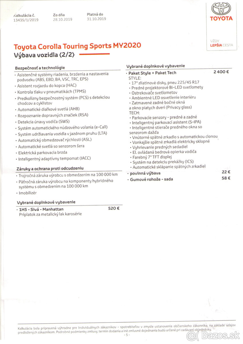 Toyota Corolla Combi 1.8 Hybrid Comfort Tech Style/2020 - 19