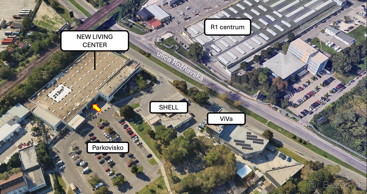 Prenájom showroomu 213 m² v obchodnom centre NEW LIVING CENT - 19