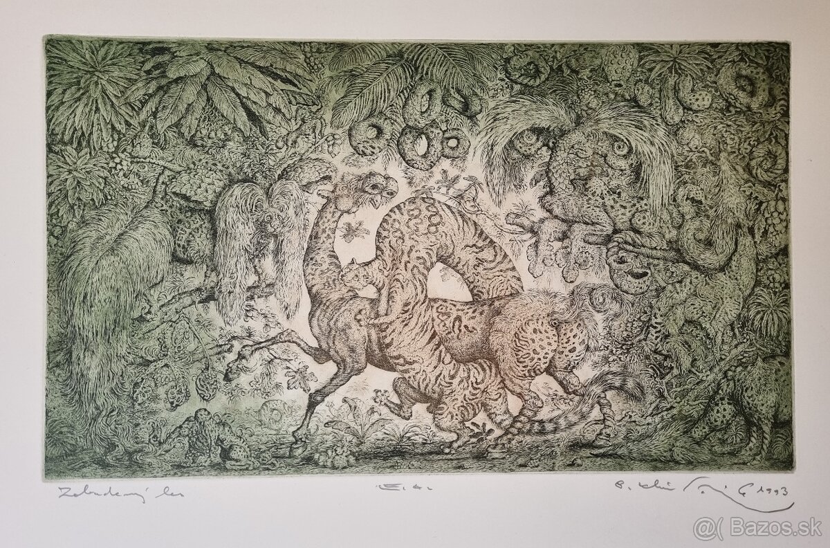 Predám grafické práce Petra Kľúčika a tiež grafiky od iných - 19