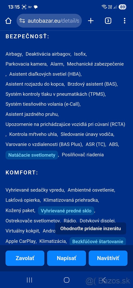 Škoda octavia 3 1.5 tsi dsg len 73000km - 19