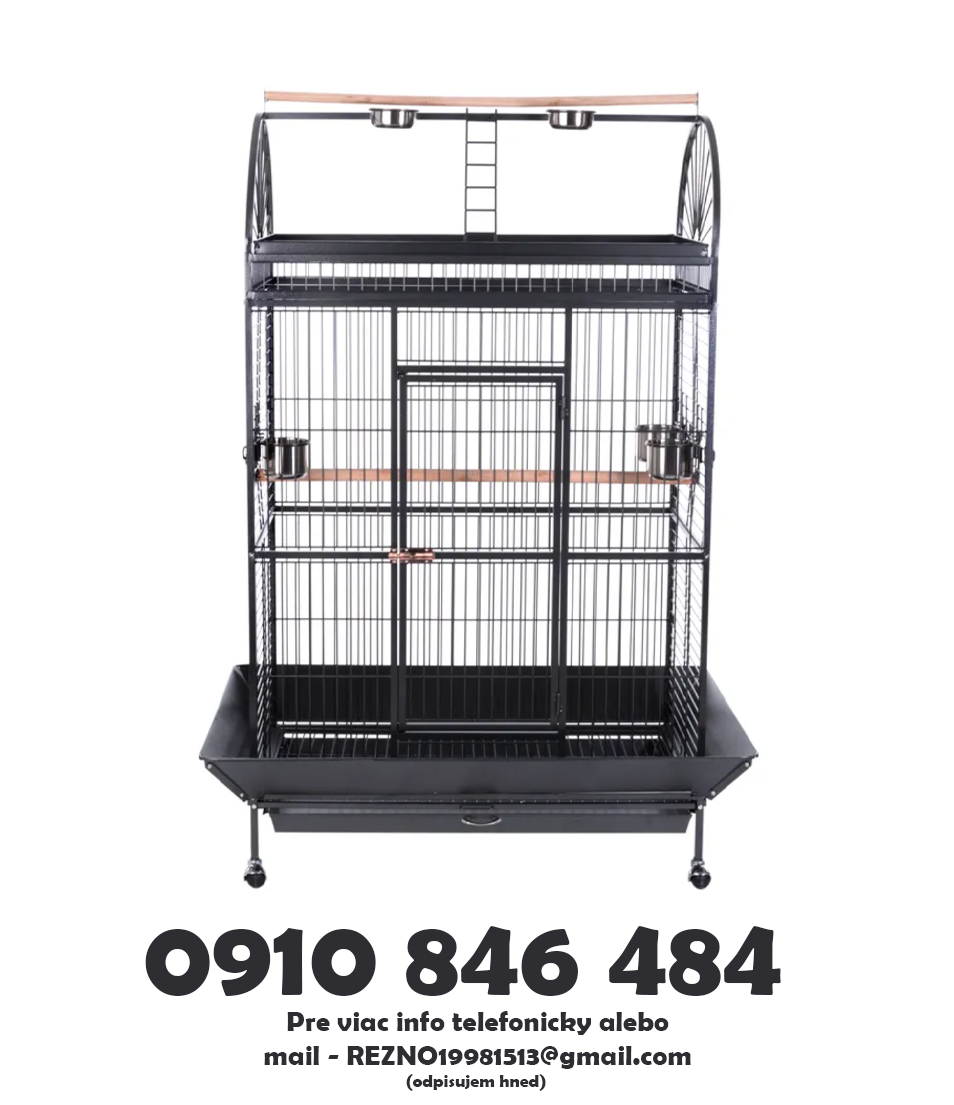 Luxusná klietka pre papagáje 🦜 – Bezpečná, Pevná, Nová - 19