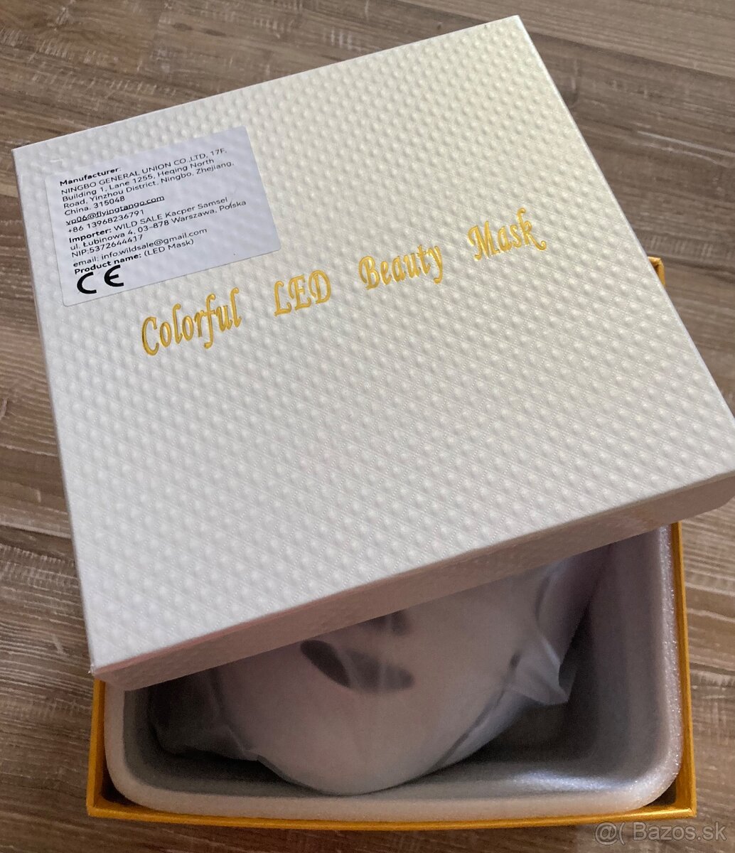 Ošetrujúca Led maska na tvár a krk/Nová - 19