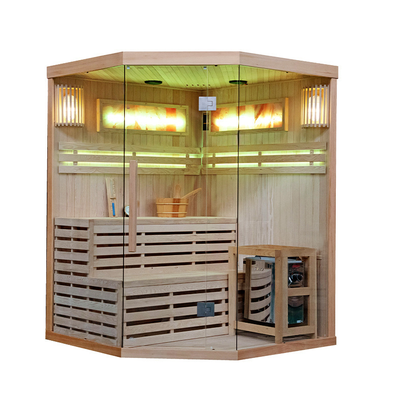 Suchá sauna TAMIZA II s pieckou HARVIA 6 kW pre 4 - 5 osôb s - 19