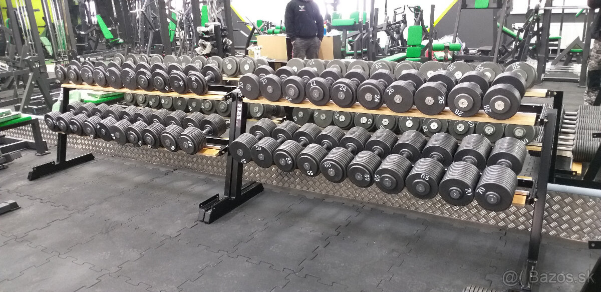 Profi pevné jednoruční činky 2 - 100kg NOVÉ - 19