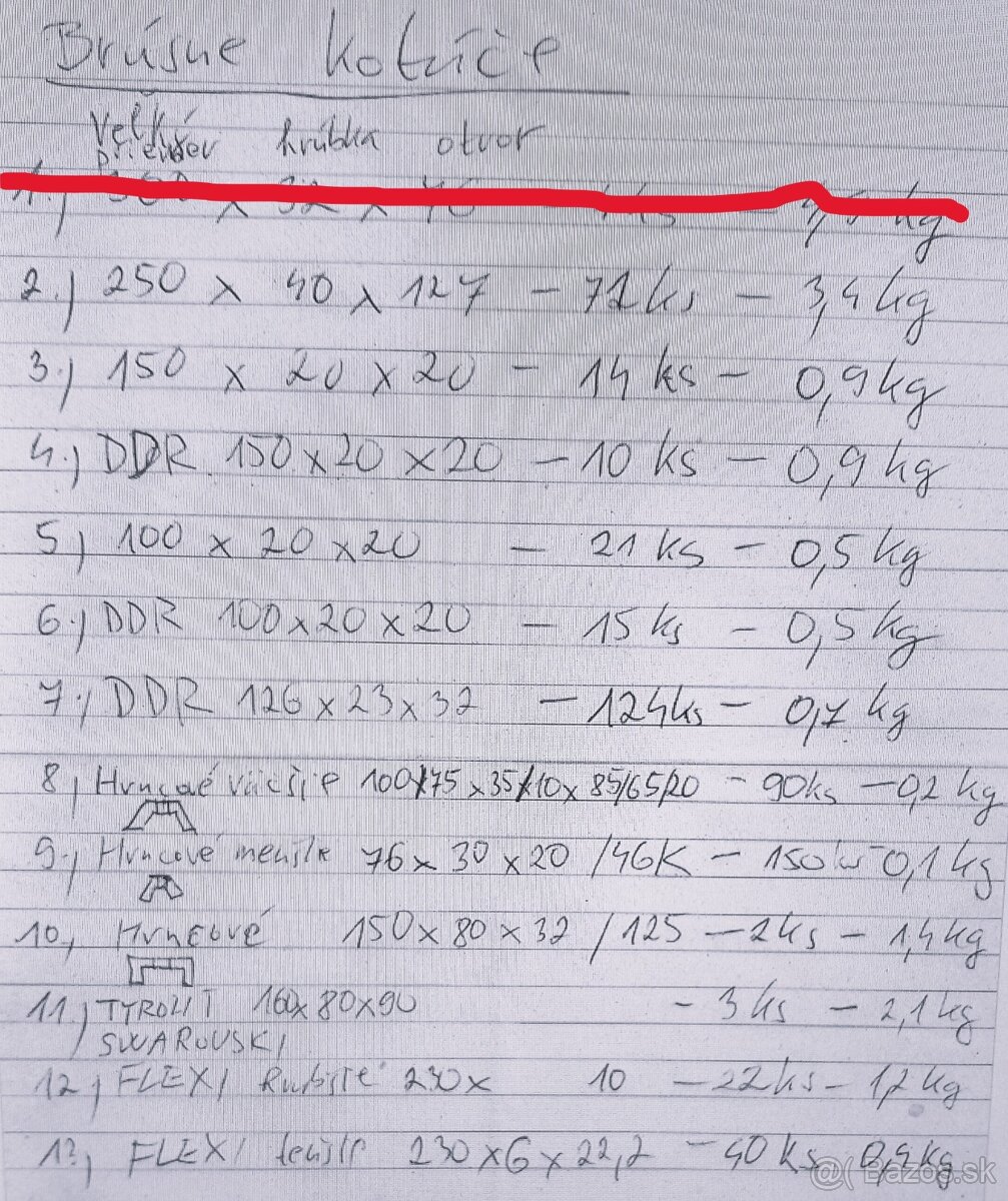 Na predaj rôzne brúsne kotúče - 19