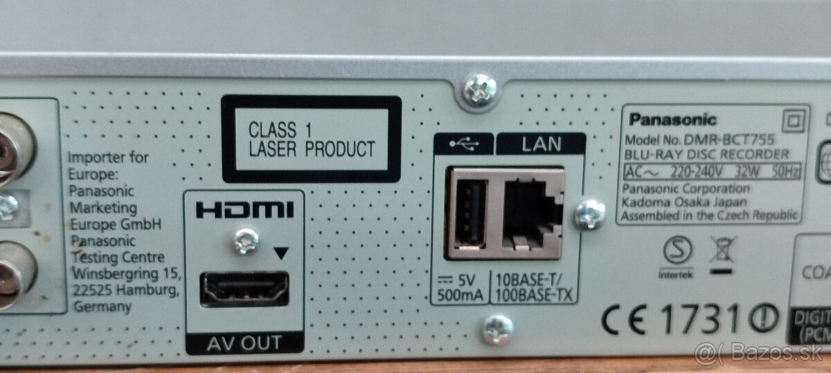 Blu ray rekordér PANASONIC DMR BCT755 - 19