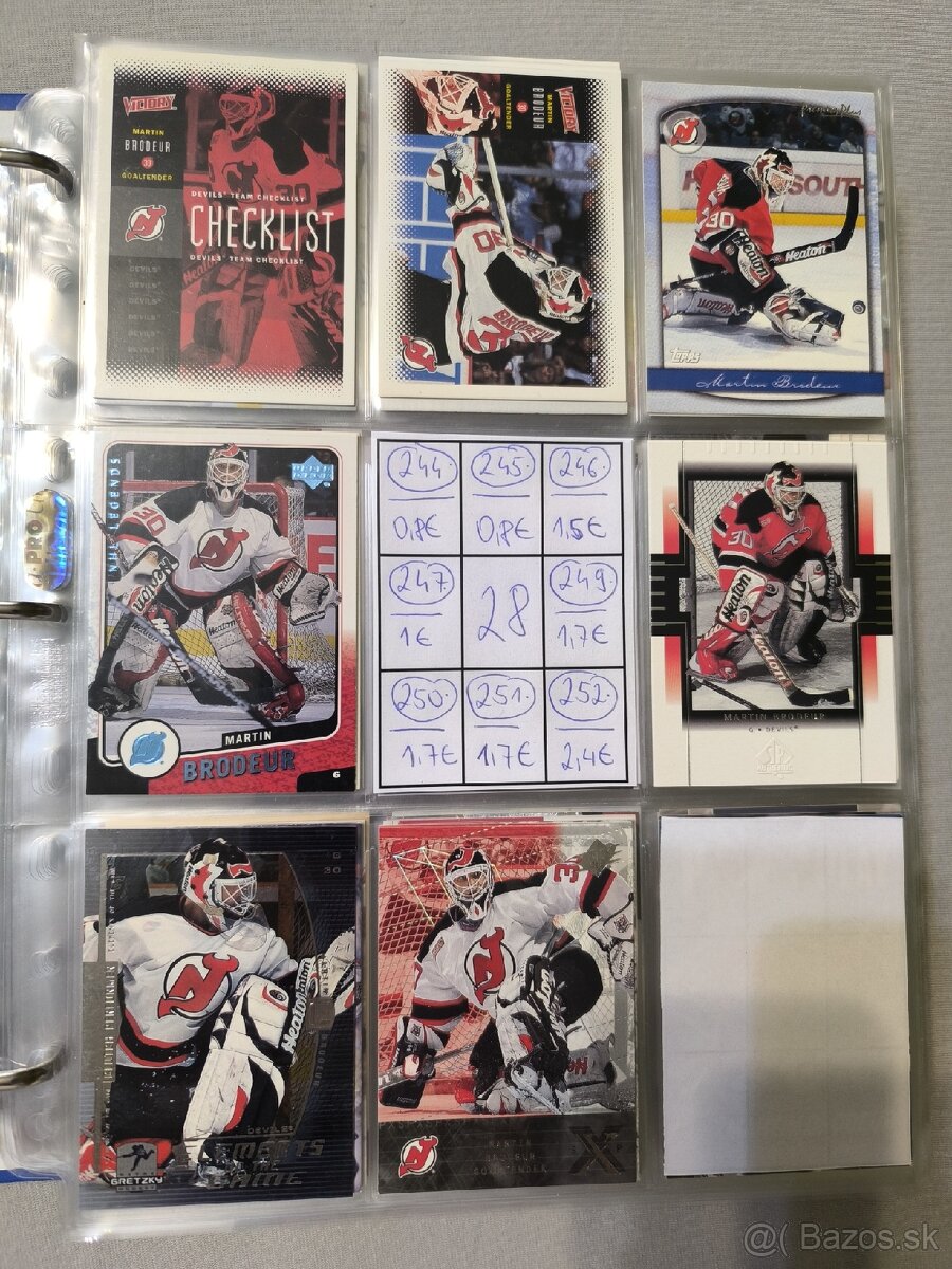 Hokejové kartičky - Martin Brodeur 1 - 19