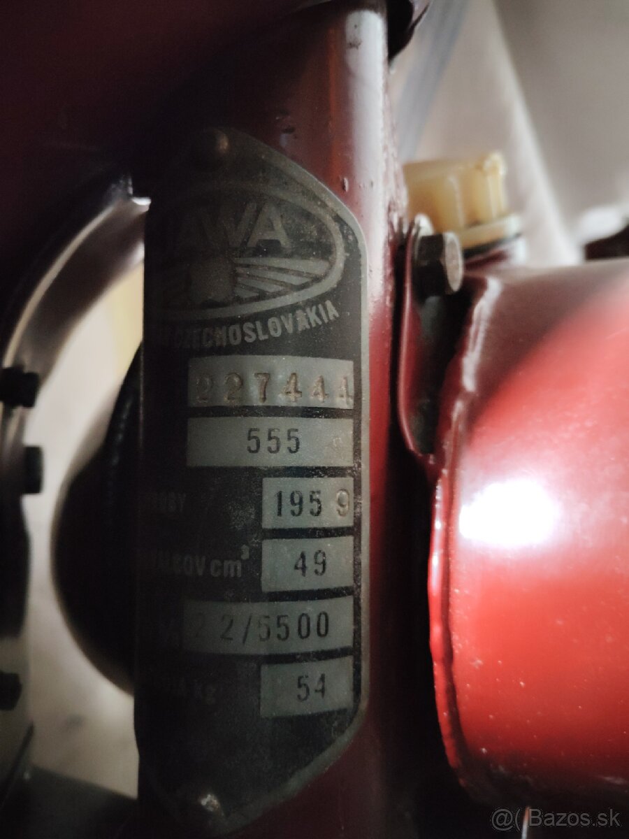 Jawa 50 typ 555 s TP a EČ kat. L1E - 19