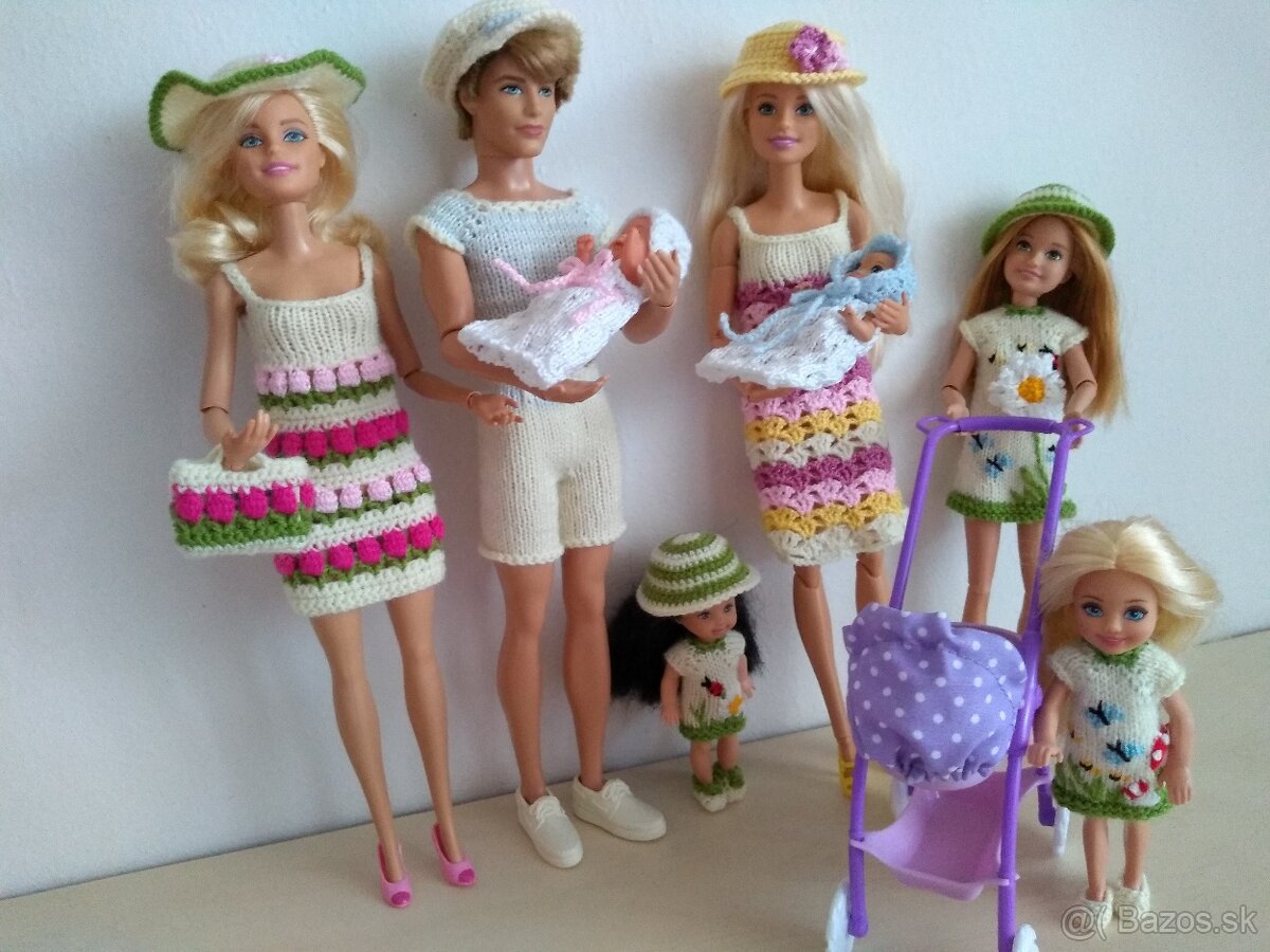 Veľryba slimák delfín tričko pre bábiku Ken barbie bermudy - 19