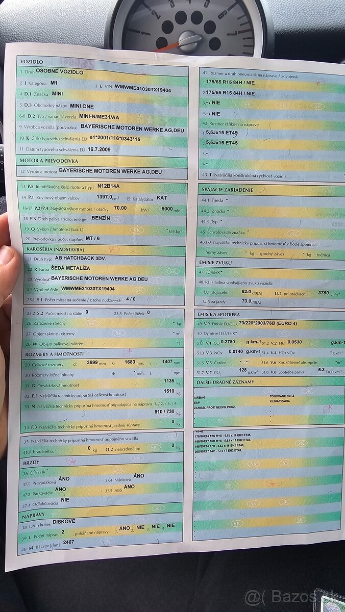 Mini One R56 - 1,4 benzín - vymením za väčšie - 19